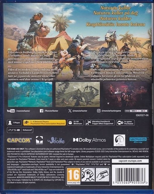 Monster Hunter Wilds - PS5 (A Grade) (Genbrug)